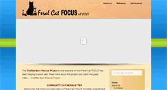 Desktop Screenshot of feralcatfocus.org