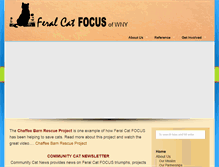 Tablet Screenshot of feralcatfocus.org